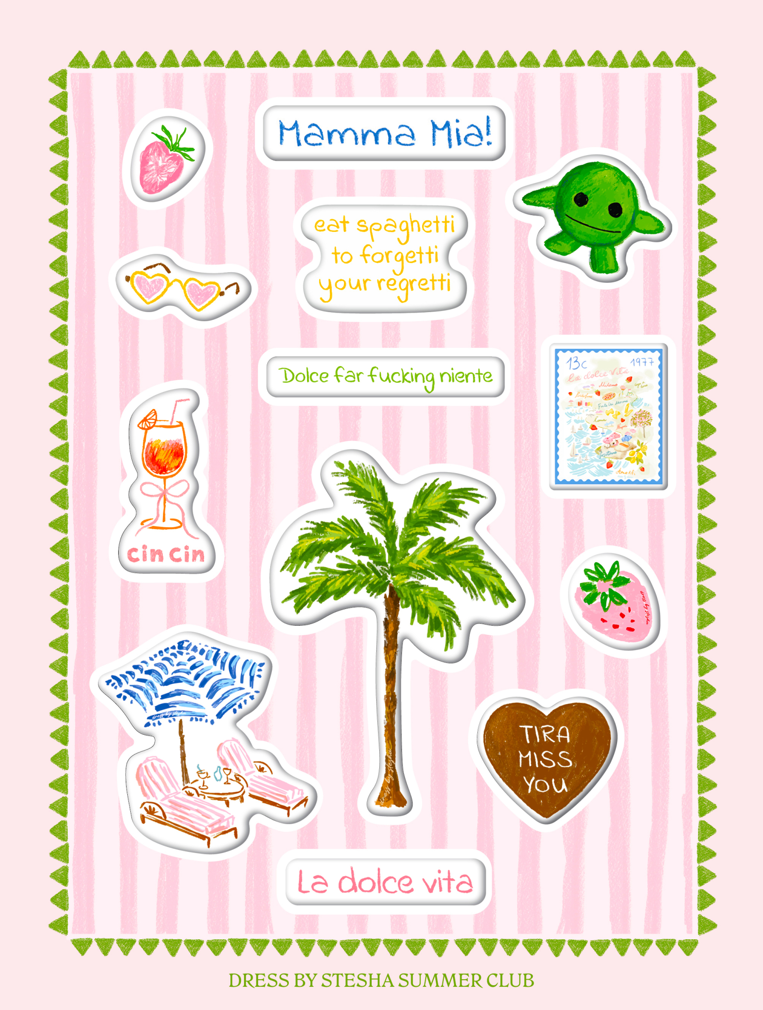  Стикеры 'Mamma Mia' 