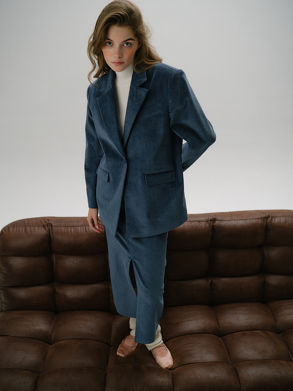  Юбка из вельвета 