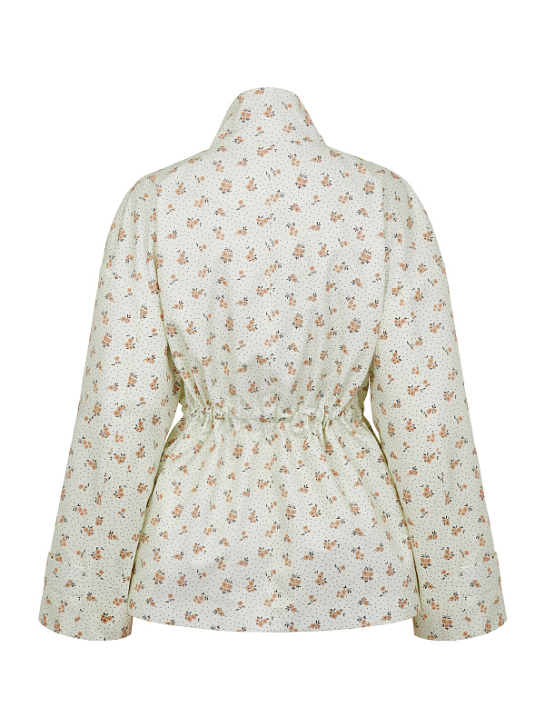  Парка из хлопка с кулиской 'Весна' 