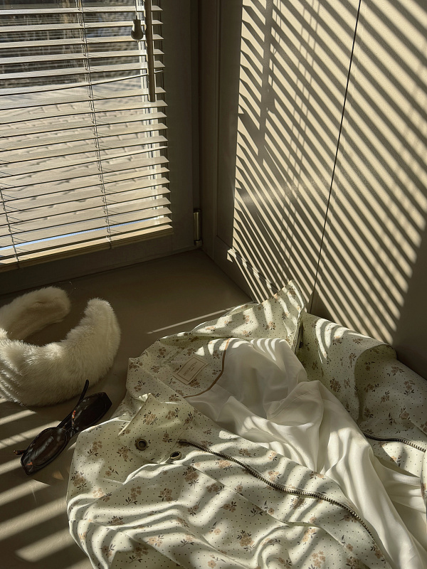  Парка из хлопка с кулиской 'Весна' 