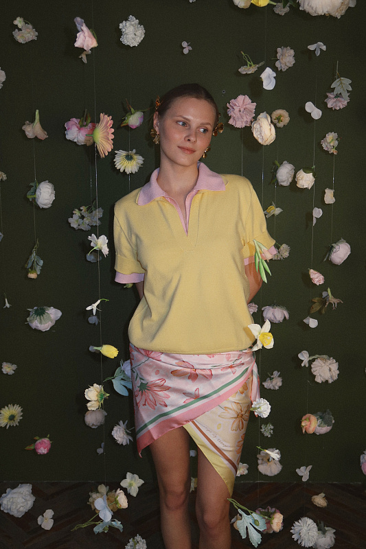  Вязаное поло 'Эмоция' 