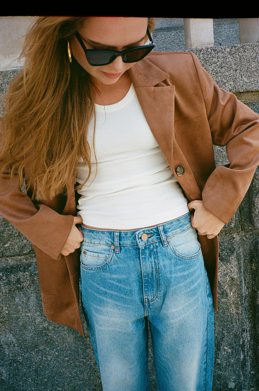  Джинсы 'Вайд Лэг' 