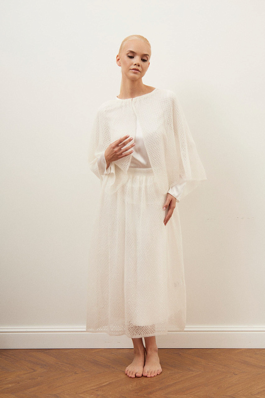  Ажурная пелерина 