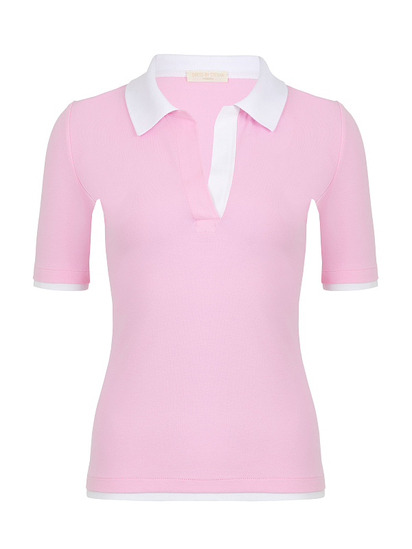  Поло из трикотажа 'Sporty = rich' 