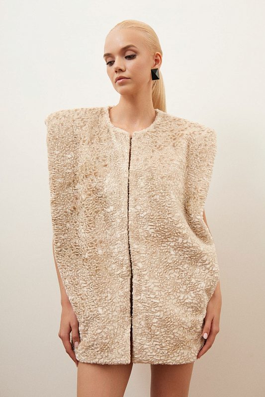  Жилетка из каракуля 