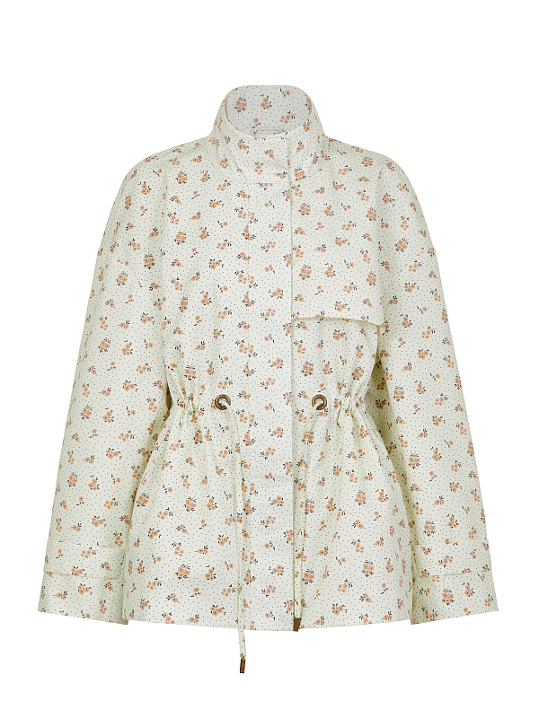  Парка из хлопка с кулиской 'Весна' 