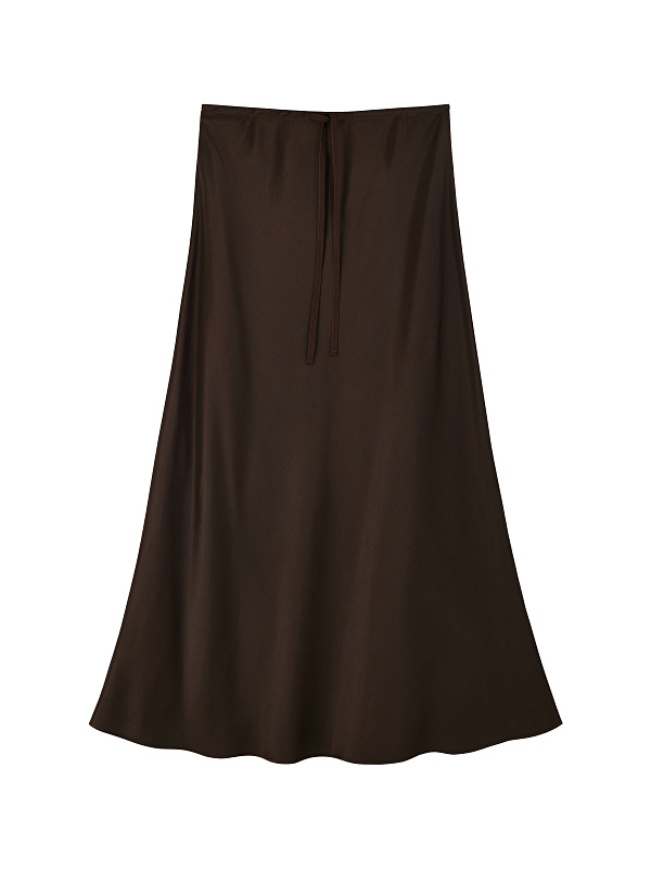  Юбка из атласа 