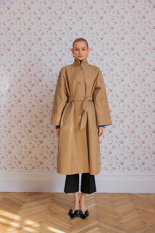  Тренч из хлопка 'Caramel Latte' 