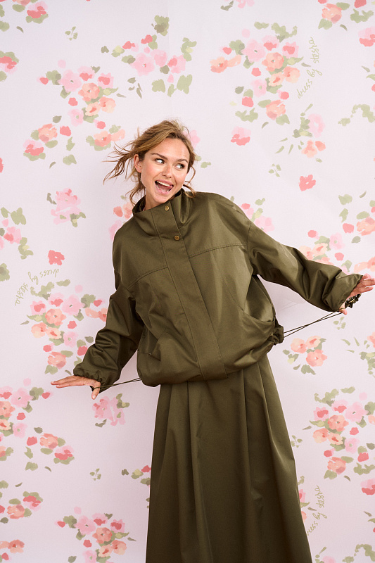  Бомбер из хлопка 'Навстречу ветру' 