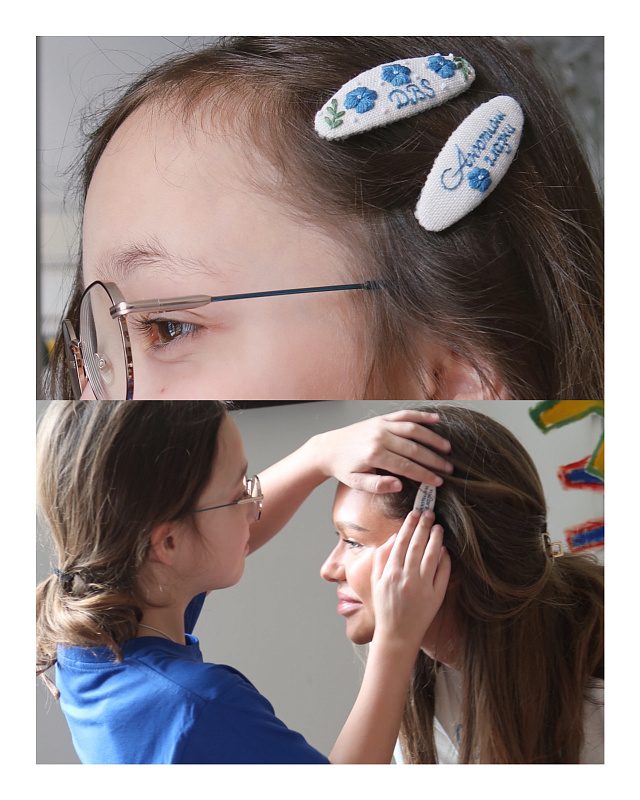  Набор заколок 'Хендмейд цветочки' 