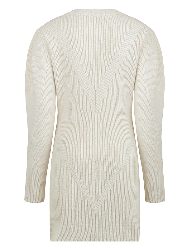  Вязаное платье мини из шерсти 