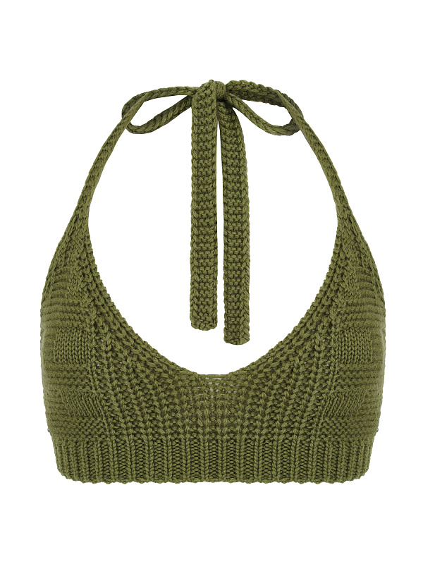  Вязаный топ 