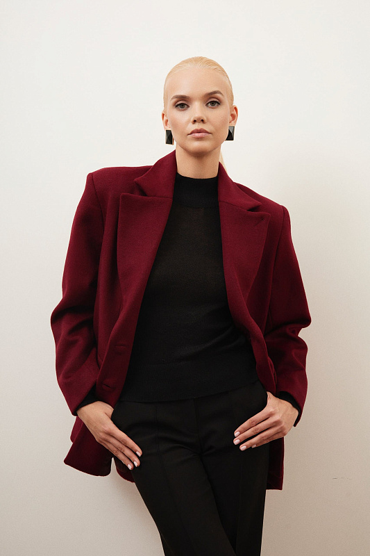  Жакет из шерсти 'Red wine' 