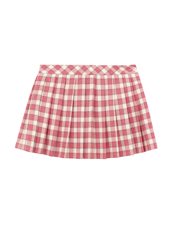  Юбка в клетку 'Румянец' 