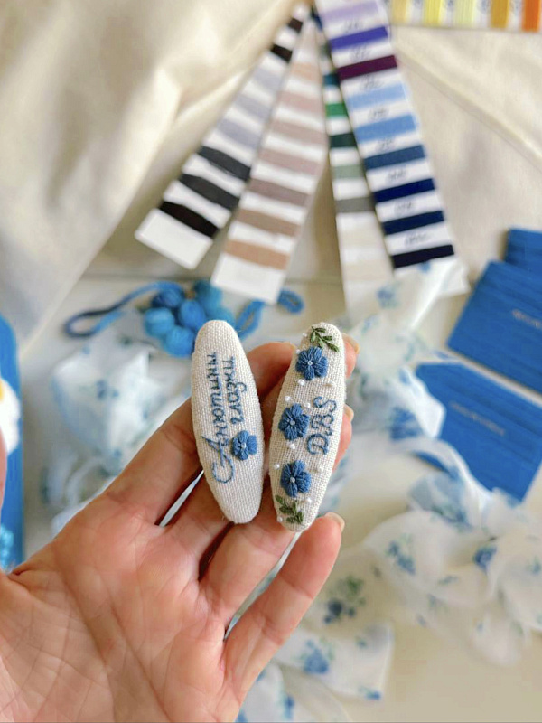  Набор заколок 'Хендмейд цветочки' 