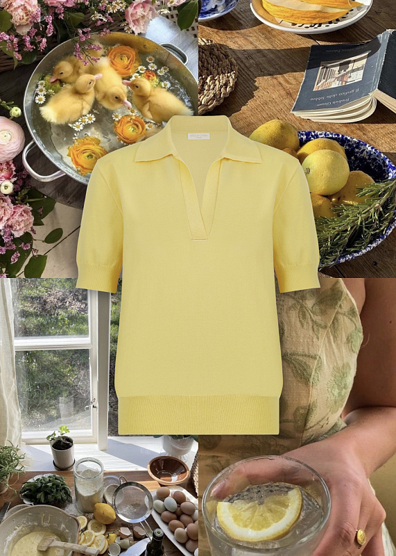  Вязаное поло 'Эмоция' 