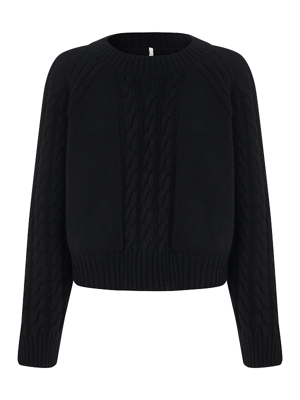  Джемпер Premium с косами из мериноса и кашемира 