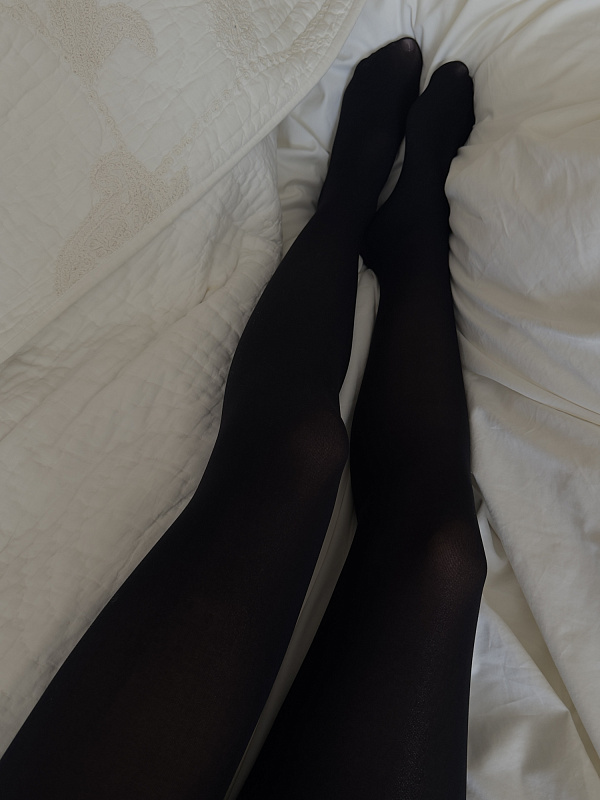  Колготки черные 