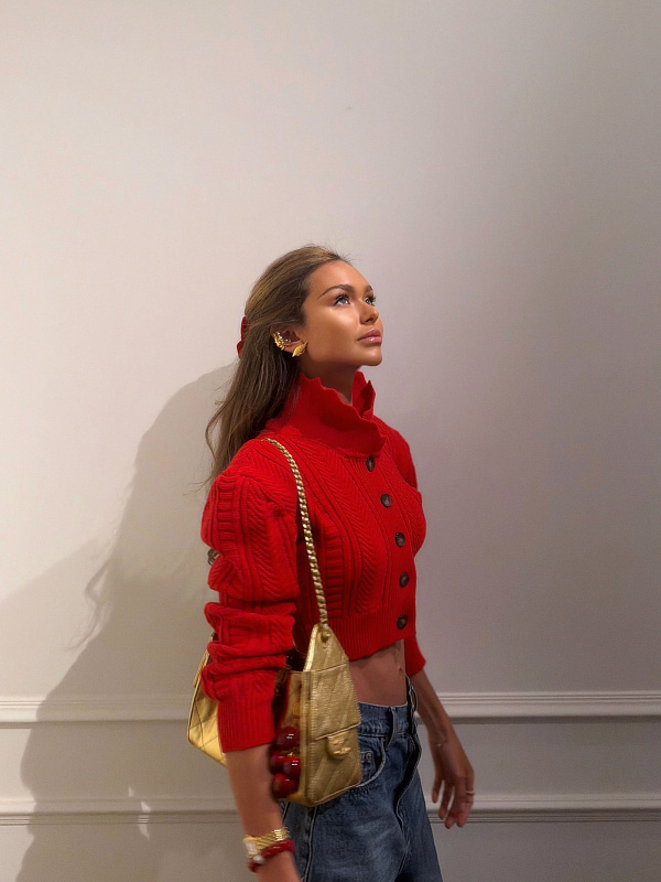  Вязаный кардиган из мериноса 'Daydream' 