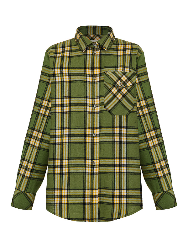  Рубашка в клетку 'Ландыши' 