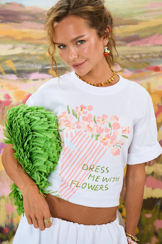  Футболка из хлопка 'Цвети' 