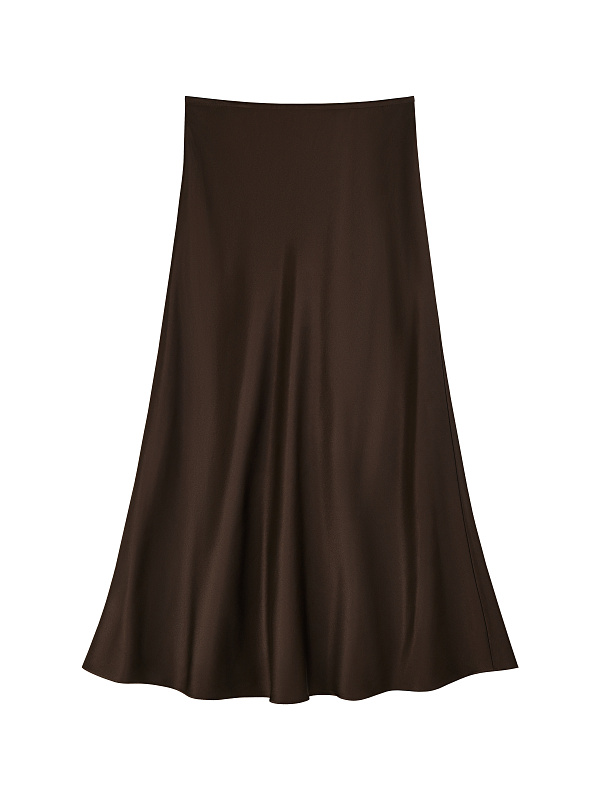  Юбка из атласа 