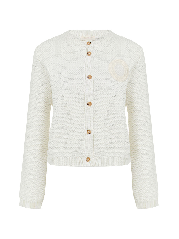  Вязаный жакет 'Midnight muse' 