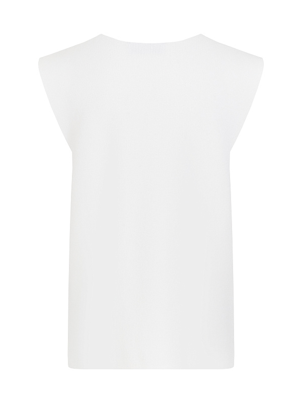  Трикотажный жилет с разрезами 