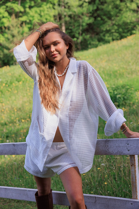  Рубашка в клетку 'Costa Azzurra' 