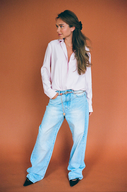  Джинсы 'Вайд Лэг' 