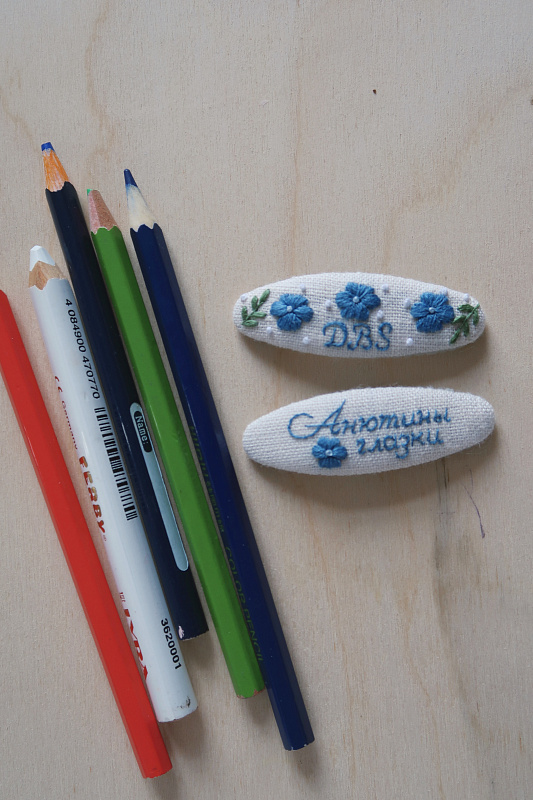  Набор заколок 'Хендмейд цветочки' 