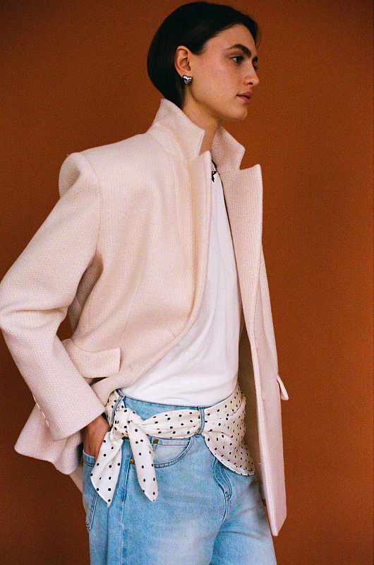  Жакет из буклированной ткани 