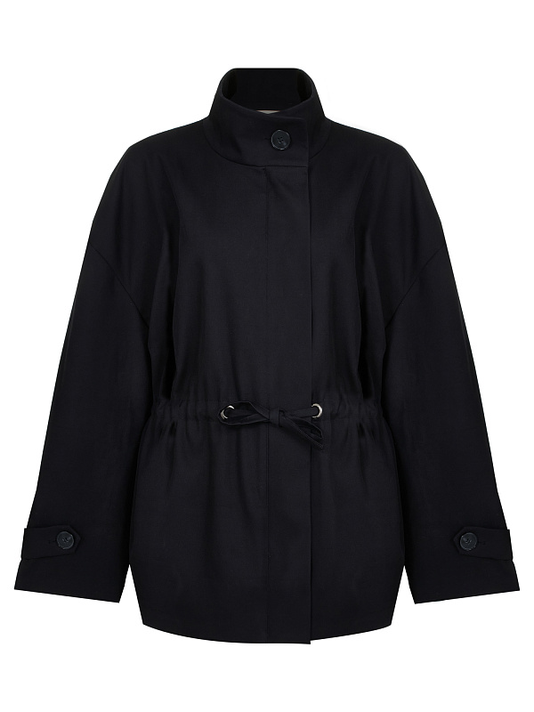  Парка из хлопка с кулиской 