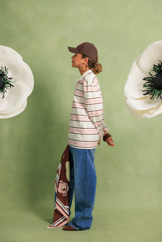  Лонгслив-поло 'Private club' 