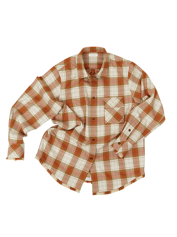  Рубашка в клетку 'Тишина' 