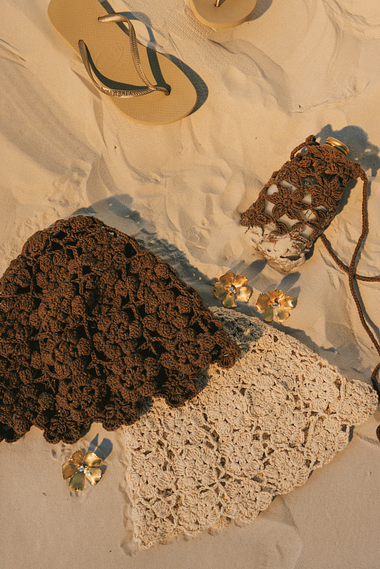  Вязаная сумка 'Для просекко с собой' 