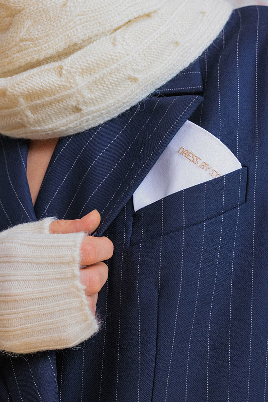  Вязаные митенки 'Morning haze' 