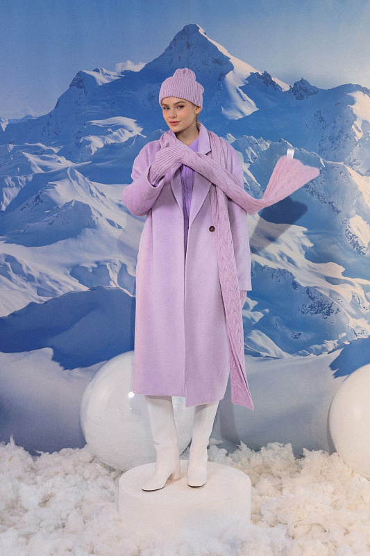  Пальто из шерсти и альпаки 'Tenderness' с утепленной подкладкой 