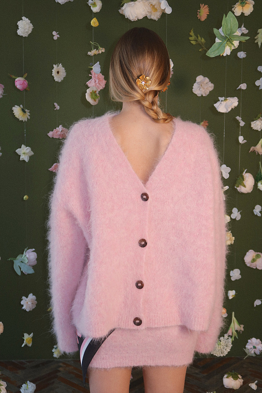  Юбка из альпаки 'Навстречу весне' 