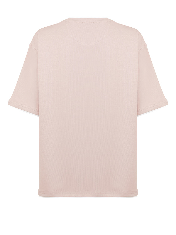  Контрастная футболка 'На центре' 