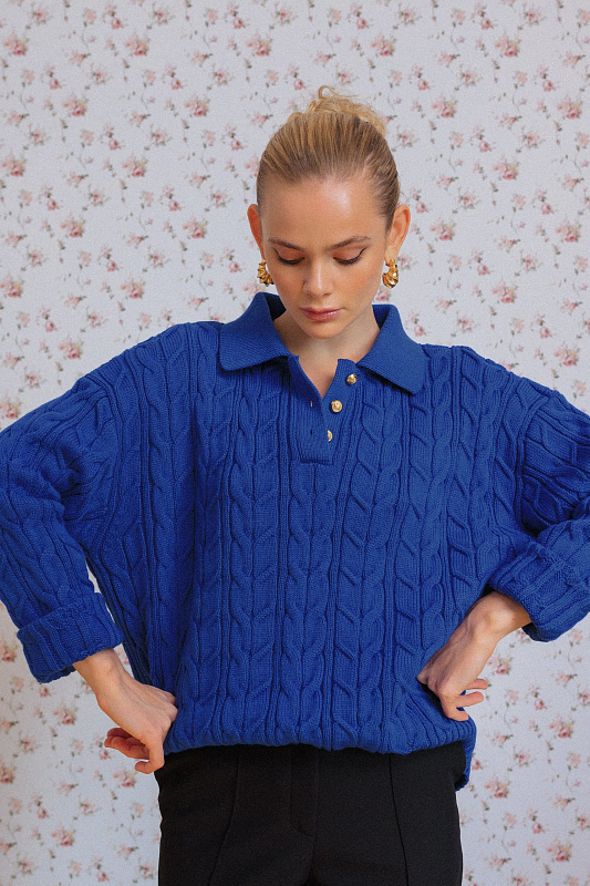  Вязаное поло 'First kiss' 