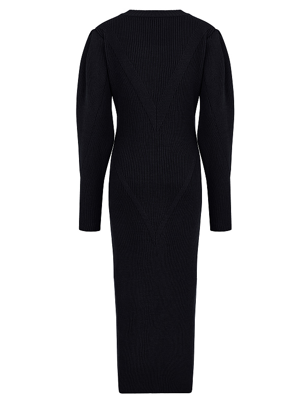  Вязаное платье миди из шерсти 