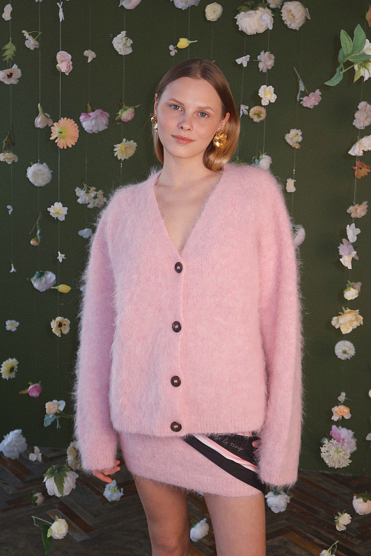  Юбка из альпаки 'Навстречу весне' 