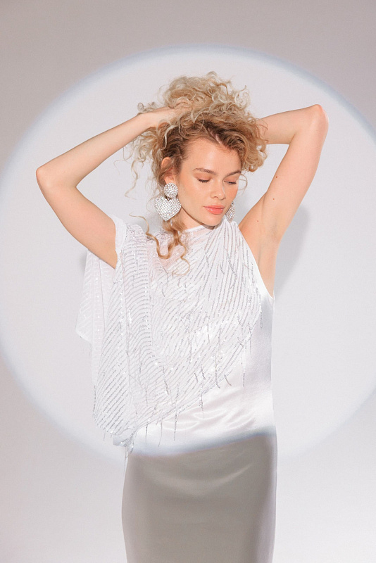  Кейп из пайеток 'Thank you, next' 