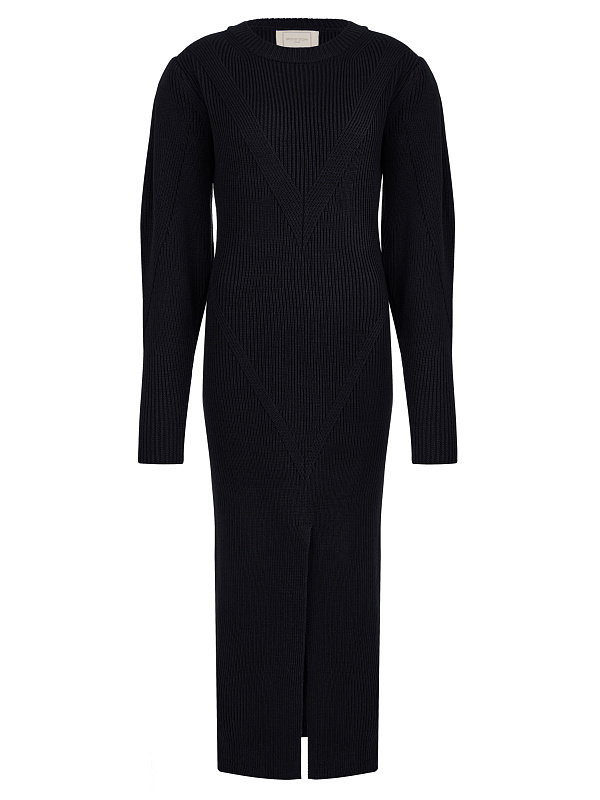  Вязаное платье миди из шерсти 