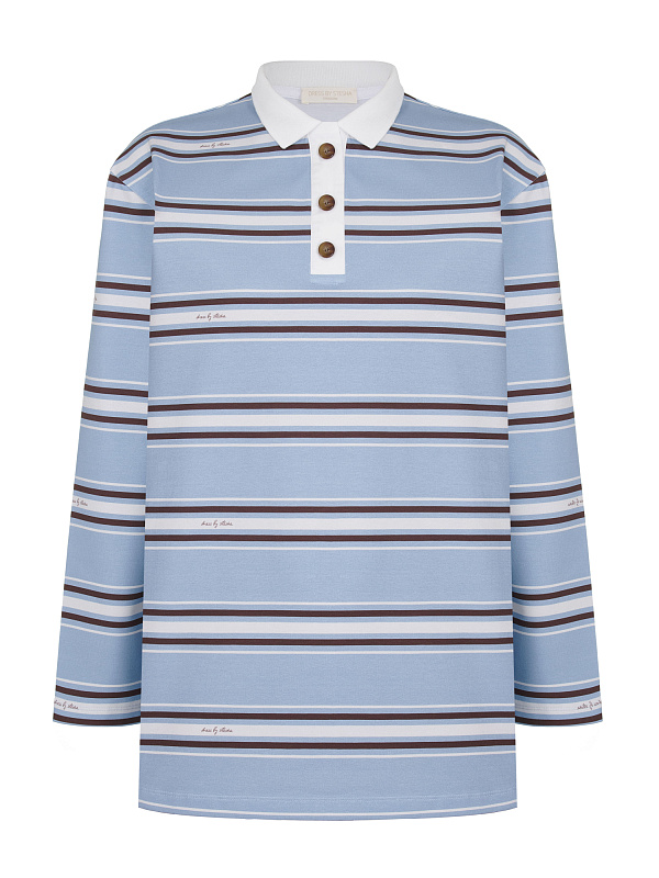  Лонгслив-поло 'Private club' 