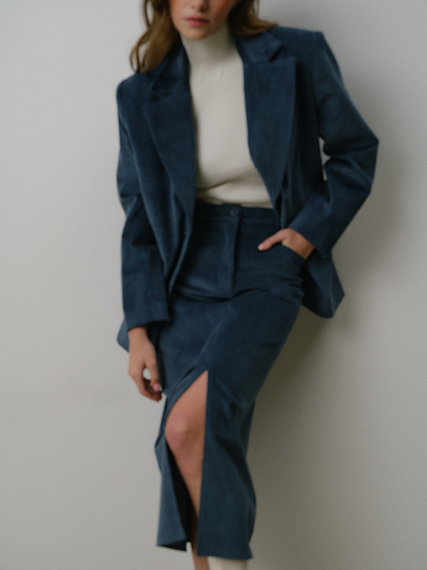  Юбка из вельвета 