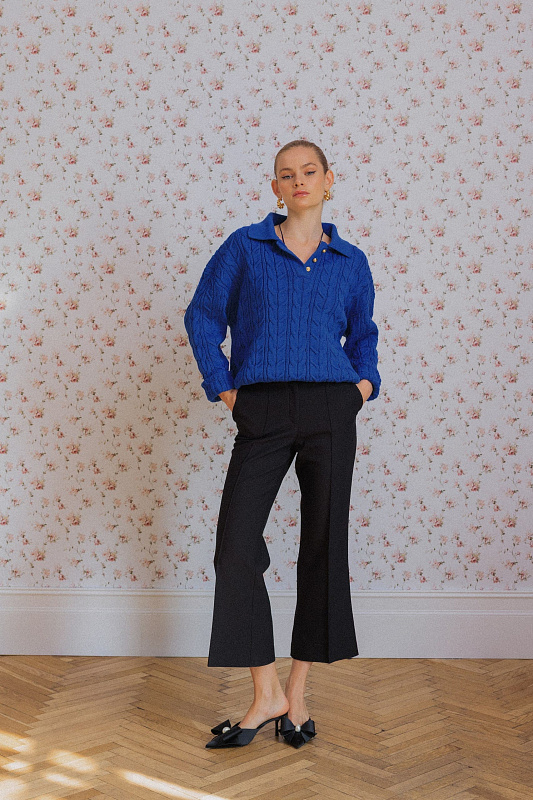  Вязаное поло 'First kiss' 