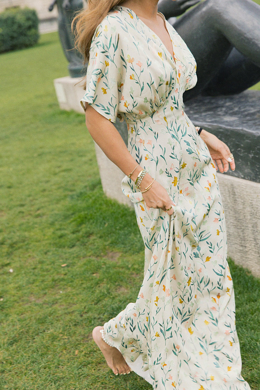  Платье макси из вискозы 'Fiore' 