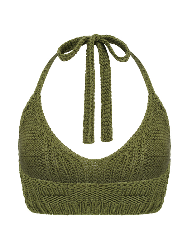  Вязаный топ 